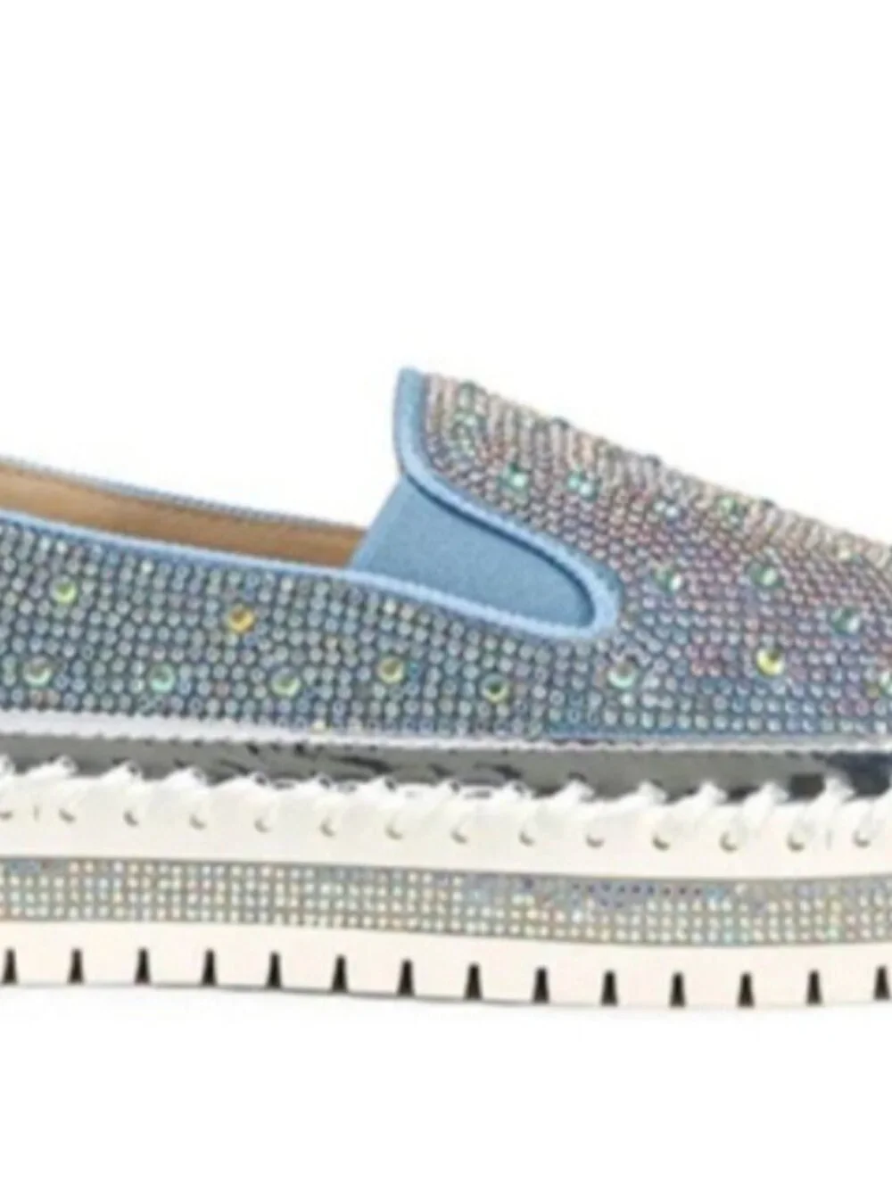 Azalea Wang Denim Slip-on Sneaker - NEW w/ Box Size 8